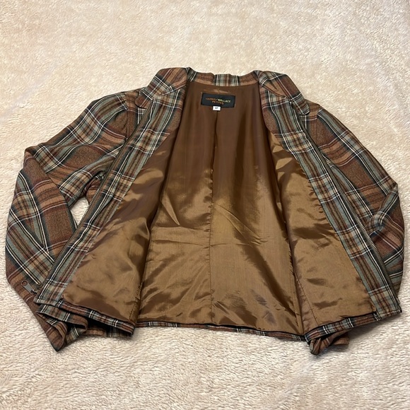 HARRIS/WALLACE Harris Wallace Plaid Zip Up Jacket - Picture 8 of 12